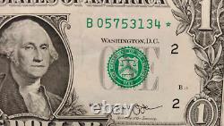 2013 B duplicate Star notes. $1 One Dollar Bill. Star Note. Federal Reserve Note