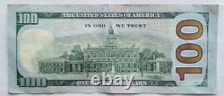 2013 One Hundred Dollars $100 Star Note Federal Reserve Paper Money