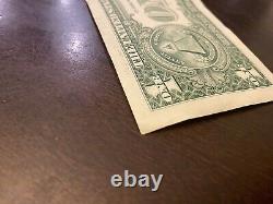 2017A One Dollar Bill Three Digit Low Serial Number 00000120
