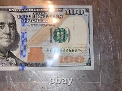 2017A One Hundred Dollar Bill Rare Star Note PE 02622662 Fancy Serial Number