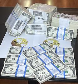 2017 100 $1 Dollar Bills Uncirculated Sequential Bep Straps San Fran. Reser