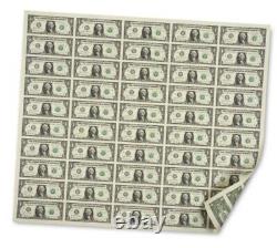 2017 $1 50 Note Uncut Full Currency Sheet New York Federal Reserve Bank-sealed