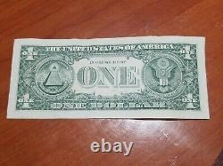 2017 $1 One Dollar Bill I 00004202 Star Note Ultra Low Serial Number