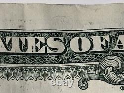 2017 $1 One Dollar Bill LowithFancy Serial # Binary 00008800 Lucky 8's 6 of a Kind