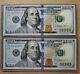 2017 A (2) Low Serial Number $100 Star Notes? One Hundred Dollar Bill