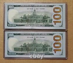 2017 A (2) Low Serial Number $100 Star Notes? One Hundred Dollar Bill