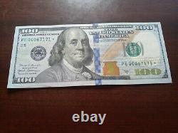 2017 A Low Serial Number $100 Star Note PE00067171? One Hundred Dollar Bill