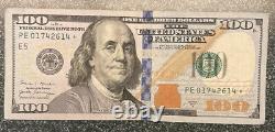 2017 A Low Serial Number $100 Star Note PE01742614? One Hundred Dollar Bill