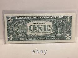 2017 A. One dollar true binary/repeater radar note/ a coolness rating of 99.46%