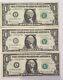 2017 One Dollar Bill Fancy Serial Number With Small Number At The End Error Lot
