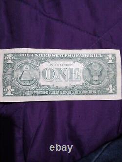 2017 One Dollar Bill 5 Fives In Serial Number
