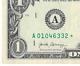 2017 One Dollar Star Note Misalligned Serial Number Error