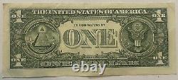 2017 one dollar bill fancy serial # low number star note. 00212003 S1K076
