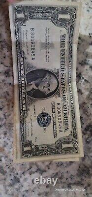 2 1957 Very Rare One Dollar Bills