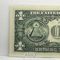 3 Digit Chunky Ladder Fancy Serial Number One Dollar Bill G77777889F 7s 8s 9s