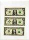 3 Bills With 2013 B Star Note Dollar Duplicates