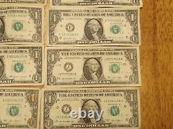 40 (forty) Fancy Serial Number One Dollar Bills $3 Each See Details Below