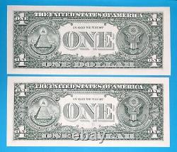 80808800 MATCHING BINARY (0 & 8) $1 One Dollar Bill Serial Number # 2 UNC