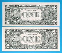 88008008 MATCHING BINARY (0 & 8) $1 One Dollar Bill Serial Number # 5 UNC