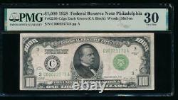 AC 1928 $1000 Philadelphia ONE THOUSAND DOLLAR BILL PMG 30 comment