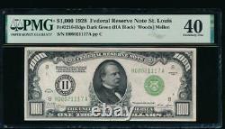 AC 1928 $1000 Saint Louis ONE THOUSAND DOLLAR BILL PMG 40