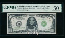 AC 1928 $1000 Saint Louis ONE THOUSAND DOLLAR BILL PMG 50