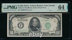 AC 1934A $1000 Atlanta ONE THOUSAND DOLLAR BILL PMG 64