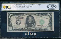 AC 1934A $1000 Chicago ONE THOUSAND DOLLAR BILL PCGS 63 PPQ Uncirculated