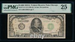 AC 1934A $1000 Chicago ONE THOUSAND DOLLAR BILL PMG 25