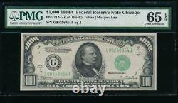 AC 1934A $1000 Chicago ONE THOUSAND DOLLAR BILL PMG 65 EPQ GEM UNCIRCULATED