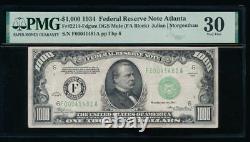 AC 1934 $1000 Atlanta ONE THOUSAND DOLLAR BILL PMG 30