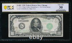 AC 1934 $1000 Chicago ONE THOUSAND DOLLAR BILL PCGS 30