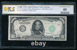 AC 1934 $1000 Chicago ONE THOUSAND DOLLAR BILL PCGS 40
