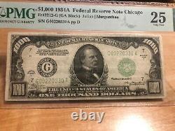 AC 1934 $1000 Chicago ONE THOUSAND DOLLAR BILL PMG 25