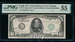 AC 1934 $1000 Chicago ONE THOUSAND DOLLAR BILL PMG 55