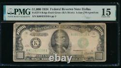 AC 1934 $1000 Dallas ONE THOUSAND DOLLAR BILL PMG 15 comment