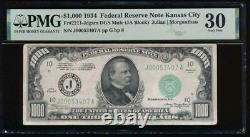 AC 1934 $1000 Kansas City ONE THOUSAND DOLLAR BILL PMG 30 comment