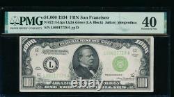 AC 1934 $1000 San Francisco LGS ONE THOUSAND DOLLAR BILL PMG 40