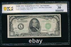 AC 1934 $1000 San Francisco ONE THOUSAND DOLLAR BILL PCGS 30 comment