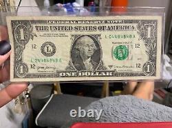All Even Serial Numbers One Dollar Bill
