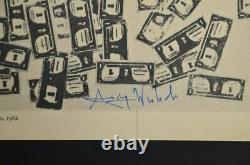 Andy Warhol, Special Print Many One Dollar Bills, from VIP Book from 1969. Ha