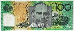 Australia 1998. $100. One Hundred Dollar Banknote. Last Prefix. Cf 98 Rare