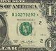 B Solid Full Shaded In Star Note Error One Dollar Bill B10279292 Fw Print