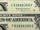Binary Fancy Serial Number One Dollar Bill Matched Set Six Of A Kind 8s Pair 3s