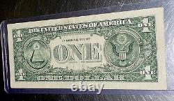 C 16787861 Binary Repeater $1 One Dollar Bill Note Fancy Serial #