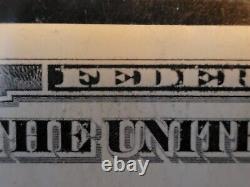 Error Note (Partial Wet Ink Transfer) (Ungraded) 1993 One-Hundred-Dollar Bill