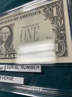 Extremely Rare 1981 One Dollar Note With Federal Seal @ Serial Number On Reverse