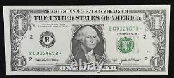 FRN Federal Reserve Note $1 One Dollar Series 2003A NY Star Note LOW SERIAL #