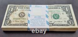 FULL Pack 100 Consecutive One Dollar Bills STAR NOTES 2003 UNCIRCULATED #66607