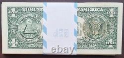FULL Pack 100 Consecutive One Dollar Bills STAR NOTES 2003 UNCIRCULATED #66607